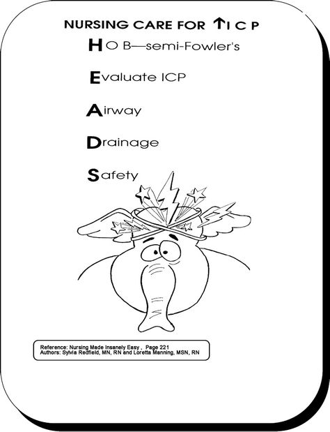 Care for increased ICP...in planning care for a pt with ICP determine cough reflex and ability to swallow prior to administering PO fluids. Icp Nursing, Nursing Study Tips, Nursing School Prerequisites, Nursing Board, Nursing Study Guide, Nursing Mnemonics, Medical Surgical Nursing, Nursing Schools, Nursing School Survival