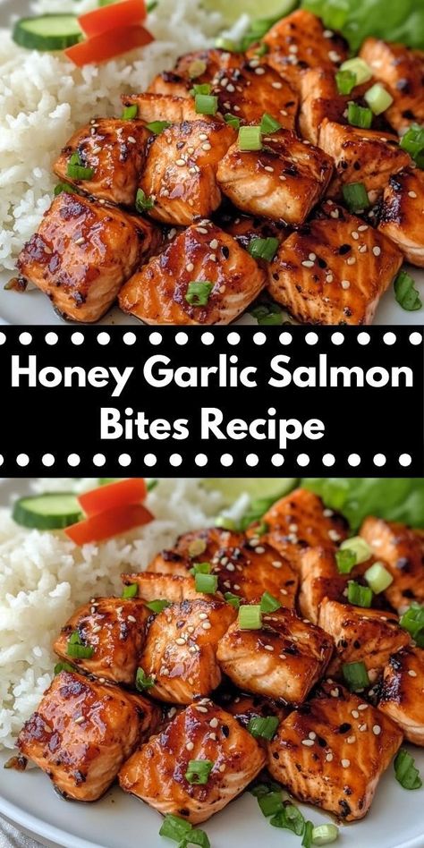 Craving a delightful seafood dish? These Honey Garlic Salmon Bites are a perfect choice. Packed with flavor and easy to prepare, they're an ideal option for quick family dinners or special occasions. Honey Garlic Salmon Bites, Garlic Salmon Bites, Salmon Bites Recipe, Quick Family Dinners, Impressive Appetizers, Salmon Soy Sauce, Salmon Bites, Honey Garlic Salmon, Garlic Salmon