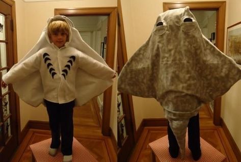 Not sure if this is usable... but pinning this sting ray costume all the same in case it is... Stingray Costume, Merman Costume, Starfish Costume, Mermaid Costume Makeup, Ray Costume, Under The Sea Costumes, Blob Fish, Concert Costumes, Sea Costume