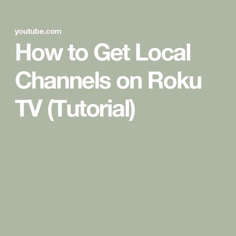 How to Get Local Channels on Roku TV (Tutorial) Roku Hacks, Roku Private Channels, Roku Tv, Ms Office, Cricut, Technology, Tv, Quick Saves