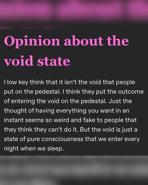 tumblt void state post :3 The Void State, Void State, Create Your Dream Life, Affirmations Positive, Daily Positive Affirmations, The Void, Success Story, Low Key, Success Stories