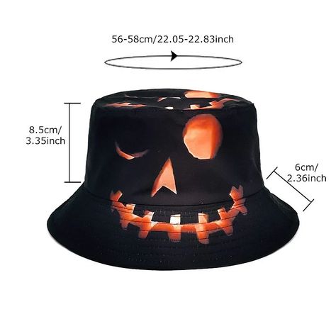 Halloween Hats Creative Cartoon Pumpkin Grimace Printed Sun-shade Fisherman Hat🎩👻 #halloween#costume#hat#pumpkin#scary Trick Or Treat Costume, Cartoon Pumpkin, Halloween Buckets, Orange Hats, Halloween Hats, Fisherman Hat, Estilo Hip Hop, Pumpkin Print, Digital Print Fabric