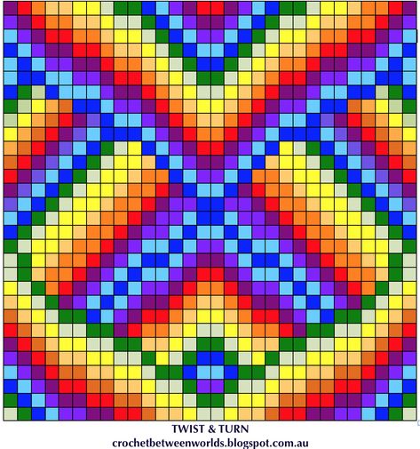 Rainbow Afghan, Bargello Quilt Patterns, Bargello Quilt, Bargello Patterns, Bargello Quilts, Graph Paper Drawings, Crochet Afgans, Rainbow Quilt, Pixel Crochet