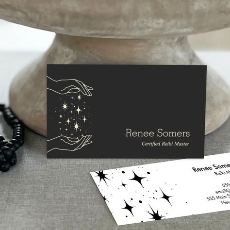 Modern Reiki Master Energy Massage Business Card  Zazzle Energy Massage, Massage Business, Reiki Practitioner, Spiritual Healer, Square Business Card, Reiki Master, Energy Work, Modern Business Cards, Massage Therapist