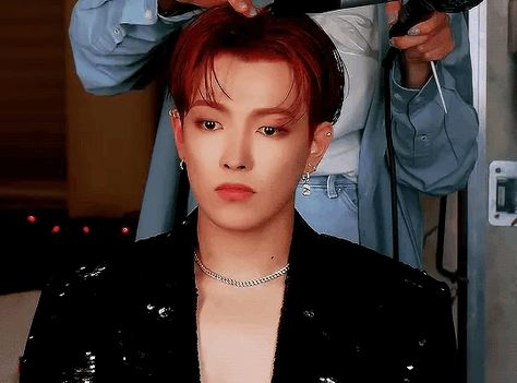 Hongjoong Ateez Gif, Demon Lover, Ateez Gif, Hong Joong, Ateez Memes, Boy Gif, Hongjoong Ateez, Kim Hongjoong, Asian Boys