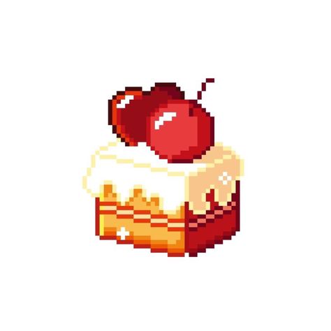 Red Pixel Art, Pixel App Icons, Pixel Food, Pixel Art Food, Pixel Icons, Pixel Png, Notion Icons, Piskel Art, 귀여운 음식 그림