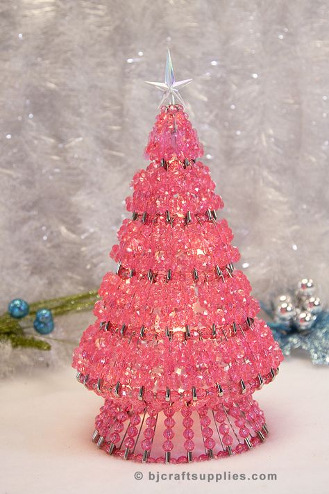 Starflake Bead Craft - Beaded Christmas Tree - Safety Pin Tree Craft. Comes with beads, safety pins, wire, lights, star and full instructions. Sunburst Bead Crafts, Christmas Tree Made From Beads And Safety Pins, Starflake Bead Crafts, Safety Pin And Bead Christmas Tree, Safety Pin Christmas Tree How To Make, Safety Pin Tree, Safety Pin Christmas Tree, Safety Pin Projects, Saftey Pin