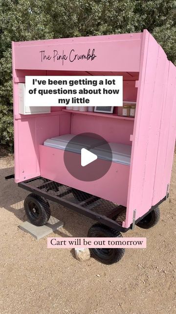 Tiffany Hill on Instagram: "My brain has been bouncing back and forth between my courses/memberships for bakers and my little pink bakery cart. 💗   For bakers who are a part of, or thinking about joining, my Pink Plan membership, just a quick FYI to please be on the lookout here and in my stories for changes that are coming…specifically that the Pink Plan courses will soon be restructured into a clear program with a clear start and finish rather than a multitude of individual sessions. It’s grown so much that I think this will greatly assist you with a game plan when it comes to operating a successful and profitable home bakery. More info at www.thinkpinkbakers.com.   As for my bakery cart, it will be out tomorrow, July 30th) so if you are local, stop by. 💗💗 Here’s how it works:  1. I a Bakers Cart Ideas, Home Bakery Pickup, At Home Bakery Organization, Pop Up Bakery Stand, Self Serve Bakery Cart, Mobile Bakery Cart, Mobile Bakery Ideas, Cart Business Ideas, Diy Bakery Cart