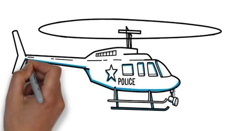 Helicopter Drawing, Cartoon Helicopter, Police Helicopter, Lego Ww2, Drawing Step, Drawing Simple, Drawing Cartoon, Kids Drawings, Good Doctor