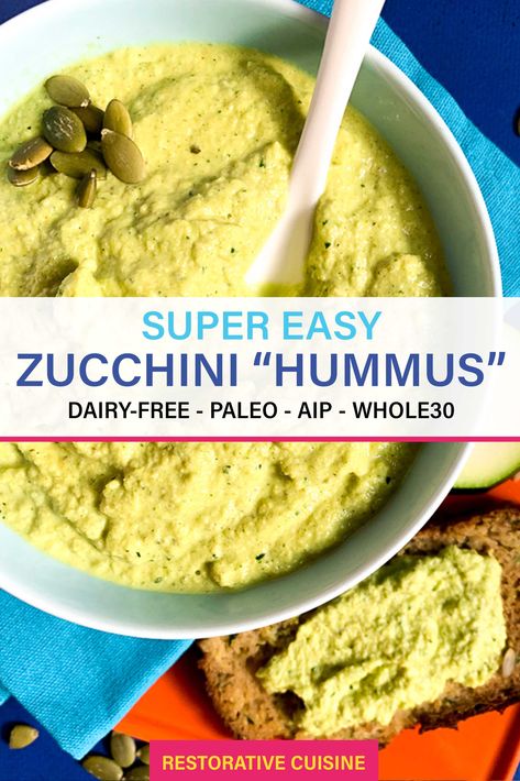 Aip Dips, Aip Sauces, Aip Snacks, Aip Vegan, Aip Recipe, Aip Diet Recipes, Aip Meals, Zucchini Hummus, Aip Snack