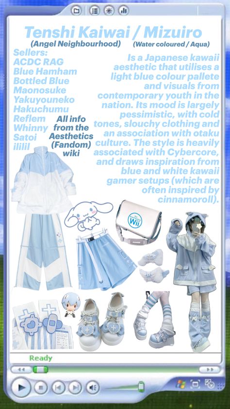 exactly what the title says, i hope this hopes someone!! Blue Academia, Yumi Kawaii, Cute Iphone Wallpaper Tumblr, Light Blue Aesthetic, Clothes Closet, Japanese Street Fashion, J Fashion, Kawaii Clothes, Character Outfits