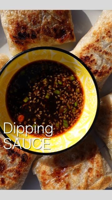 Ayeh Manfre on Instagram: "The perfect dipping sauce to go with perfect Rice Paper Dumplings! Recipe by @cookingwithayeh I received a zillion messages asking for the dipping sauce, I was actually going to edit and post it tomorrow but worked on it tonight and here it is ❤️❤️❤️ You can even add it to noodles or other dishes too! Full recipe is also posted on my website lovelies, the link in my Bio takes you there x https://cookingwithayeh.com/gyoza-dipping-sauce/ #gyozasauce #gyozadippings Rice Paper Dumplings Dipping Sauce, Rice Paper Rolls Dipping Sauce Recipes, Dipping Sauce For Rice Paper Rolls, Rice Paper Rolls Dipping Sauce, Gf Appetizers, Rice Paper Dumplings, Dumpling Dipping Sauce, Dumpling Sauce, Chinese Foods