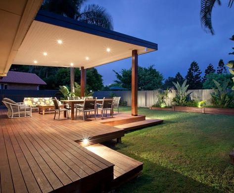 Skillion Roof, Outdoor Entertaining Area, Roof Top, Outdoor Deck, House Goals, Entertaining Area, Back Garden, Outdoor Areas, Outdoor Rooms