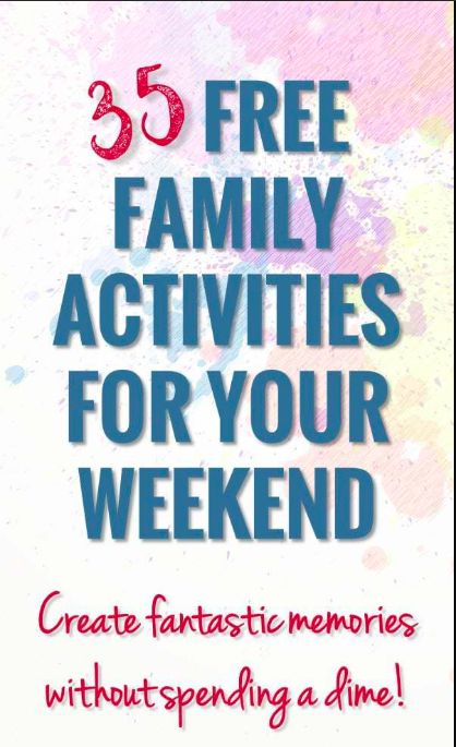 Check out what's #1 on this list of free family activities to do on the weekend! #camping #funwithoutspending No Spend Weekend, Cheap Family Activities, Family Weekend Activities, Family Activities Preschool, Free Family Activities, No Spend, Saving Money Tips, Family Fun Night, Bonding Activities