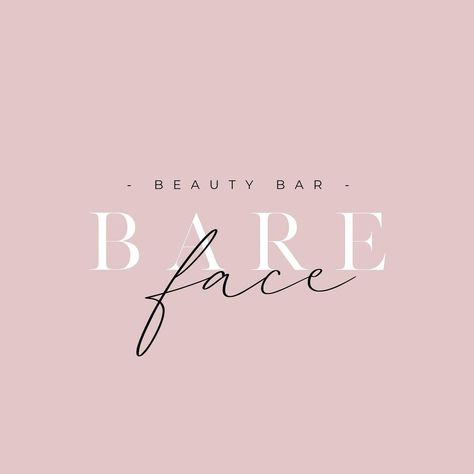 REE CREATIVE on Instagram: “Logo design for @barefacebeautybar ~ These fonts work so beautifully together 🙌🏻💕 #byreecreative” Instagram Logo Design, Boutique Names, Bar Logo, Instagram Logo, Business Logo Design, Beauty Bar, Business Logo, Logo Design, Packaging