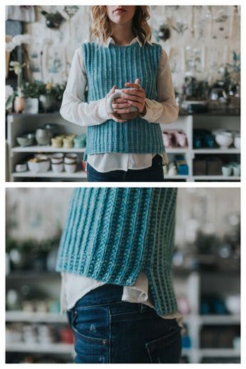 Chunky Knit Vest Pattern, Knitted Tank Top Pattern Free, Knitted Vest Patterns Free For Women, Crochet Vest Outfit, Knit Tank Top Pattern, Sleeveless Knitted Vest, Knit Vest Pattern Free, Crochet Vests, Free Knitting Patterns For Women