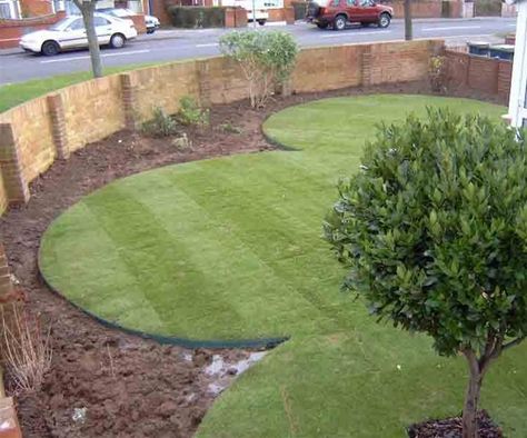 Garden, Flower Bed or Grass Tire Border Edge Garden, Circular Lawn, Metal Landscape Edging, Garden Edge, Lawn Borders, Flower Bed Borders, Landscape Edging, Lawn Edging, Fence Landscaping