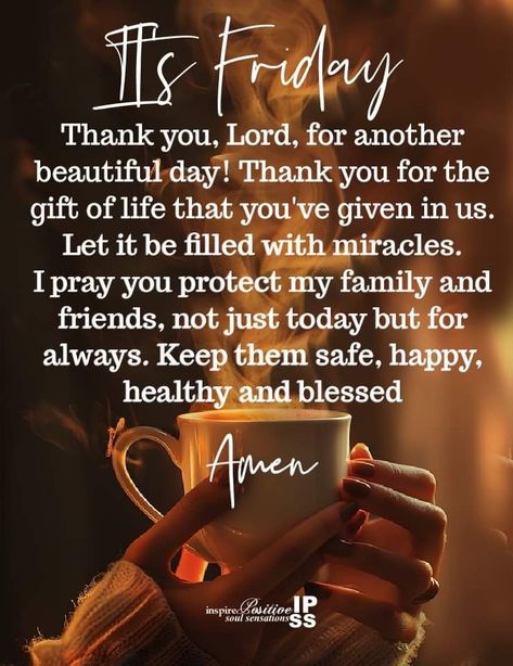 Friday Good Morning Blessings, Friday Blessings Mornings, Friday Morning Blessing, Blessing Friday, Spiritual Partner, Good Friday Morning, Friday Inspirational Quotes, Saturday Blessings, Blessing Quotes