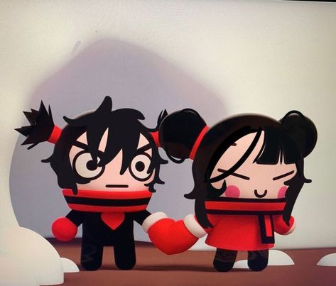 Cartoon Icons Matching Pfps, Puca And Garu Matching Icons, Pucca And Garu Matching Pfp, Pucca Matching Pfp, Cute Icons Matching, Pucca And Garu Matching Icons, Garu And Pucca, Puka And Garu, Matching 3 Pfp