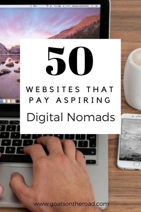 50 of the best websites that pay aspiring digital nomads, no matter what you're skill set you'll be able to get inspired and start making money online. Digital Nomad Jobs, Digital Nomad Life, Digital Nomad Lifestyle, Teen Money, Best Websites, Remote Workers, Remote Jobs, Digital Nomad, Living Abroad