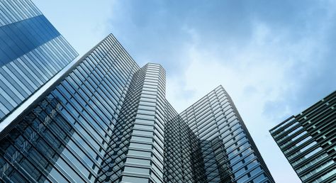 Modern building office and blue sky back... | Premium Photo #Freepik #photo #background #pattern #business #abstract Background Images For Website Web Design, Business Background Templates, Business Presentation Background, Linkedin Background Photo, Buildings Background, Site Background, Business Wallpaper, Technology Design Graphic, Wallpaper Horizontal