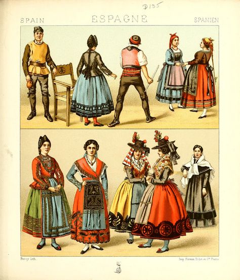 19th Century Spanish Fashion, Spanish Folk Costume, 1600s Fashion Peasant, Evil Butterfly, Rural Spain, Spanish History, Steampunk Lady, Spain History, Spanish Costume