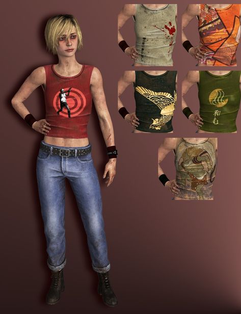 Dbd Outfits, Mass Outfit, Cheryl Mason, Fire Images, Heather Mason, 2000s Outfit, Shirts And Pants, Dead By Daylight, Silent Hill