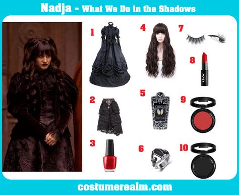 What We Do In The Shadows Halloween Costume, Nadja Costume What We Do In The Shadows, Nadja Makeup What We Do In The Shadows, Nadja Halloween Costume, Nadia What We Do In The Shadows Costume, What We Do In The Shadows Cosplay, Nadia Costume, Lazlo And Nadja Costume, Nadja What We Do In The Shadows Makeup