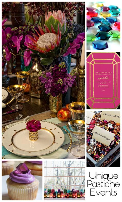 Luxurious Gem Themed Party + Celebration Ideas - ---- - - perfect for a lux #wedding too! Party Celebration Ideas, Gala Themes, Celebration Ideas, Commitment Ceremony, Birthday Planning, Wedding Inspiration Board, Gala Dinner, Event Themes, Event Inspiration