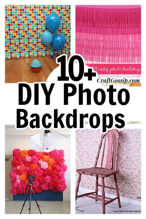 8 DIY Photo Backdrop Ideas – Craft Gossip Easy Backdrop Ideas, Diy Photo Backdrop Ideas, Photo Backdrop Frame, Photo Backdrop Ideas, Diy Photo Booth Props, Photography Backdrops Diy, Photo Backdrop Christmas, Creative Backdrops, Diy Photo Backdrop