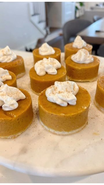 Almond Milk Whipped Cream, Individual Pumpkin Pie, Erin Oprea, Pumpkin Cake Pops, Pumpkin Pie Cake, Pumpkin Pie Cookies, Leftover Pie, Pie Pops, Mini Pumpkin Pies