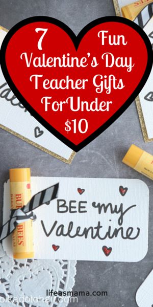 7 Fun Valentine's Day Teacher Gifts For Under $10 Daycare Gifts, Bee Valentine, Friend Valentine Gifts, Teacher Gift Ideas, Teacher Valentine Gifts, Daycare Teacher, Happy Hearts Day, Valentine Gifts For Kids, Gifts Teacher