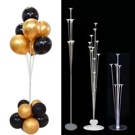 Ballon Stand Ideas, Purple Party Decorations, Glow In Dark Party, Balloon Stand, Birthday Flowers Bouquet, Baby Shower Items, Dental Gifts, Dinner Party Decorations, Simple Birthday Decorations