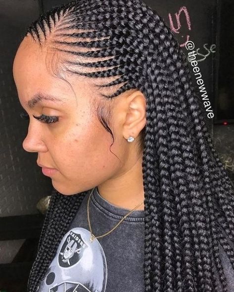 black braided hairstyles,braids hairstyles 2019,braided hairstyles 2018,female cornrow styles,braids hairstyles 2018 pictures,african hair braiding styles pictures,braids hairstyles 2016,braid hairstyles with weave #hairdesign #easyhairstyle #hairideas 2023 Box Braids, Weave On Hairstyles, Half Cornrows, Twisted Hair, Braided Hairdo, African Hair Braiding Styles, Afrikaanse Mode, Braided Cornrow Hairstyles, Braids Hairstyles Pictures