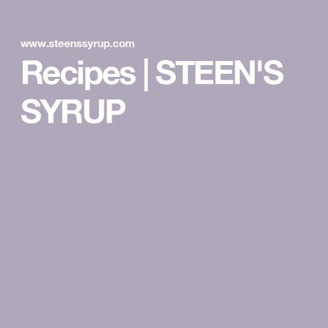 Recipes | STEEN'S SYRUP Cane Syrup Recipes, Pecan Balls, Cane Syrup, Sweet Potato Smoothie, Instant Pot Pork Chops, Syrup Recipes, Popcorn Balls, Instant Pot Pork, Ham Glaze