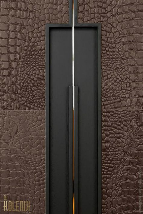 Extremely Comfortable and Luxurious Living - Decoholic Joinery Details, Door Detail, Wardrobe Handles, Gorgeous Kitchens, Eco Chic, Black Doors, Furniture Details, Wardrobe Design, Boutique Design