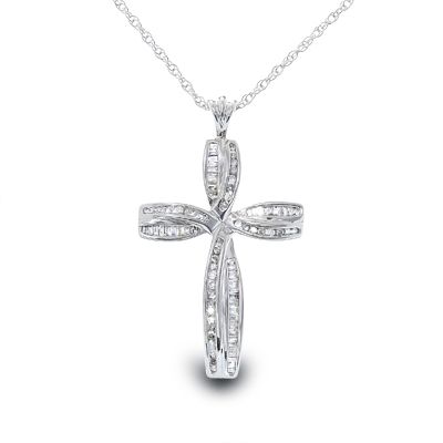 1/2 CT. T.W. Diamond Cross Pendant in Sterling Silver - Zales Symbol Jewelry, Hammered Silver Jewelry, Sterling Silver Cross Pendant, Silver Cross Pendant, Diamond Cross Pendants, Local Jewelry, Diamond Cross, Silver Heart Necklace, Sterling Silver Cross