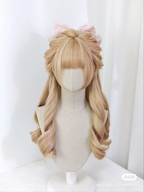 Hair Style Korea, Cosplay Hair, Kawaii Hairstyles, Pretty Hair Color, Hair Up Styles, Anime Hair, Hair Reference, Cut My Hair, How To Draw Hair