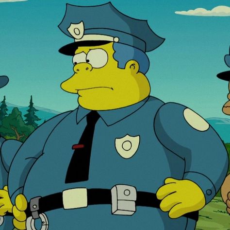 the simpsons chief wiggum aesthetic icons Chief Wiggum, The Simpsons, Family Guy, Humor, Collage, Film, Memes, Pins, Quick Saves