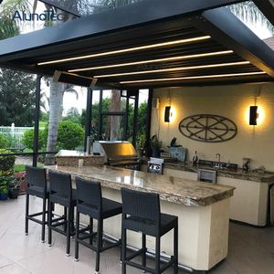 Pergola Screens, Aluminium Pergola, Free Standing Pergola, Corner Pergola, Louvered Roof, Aluminum Gazebo, Louvered Pergola, Outdoor Kitchen Ideas, Pergola Lighting