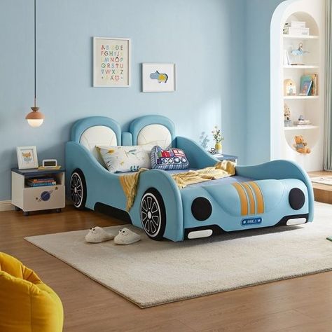 Children's beds have some sort of choices. These aren't just any simple children's bed, they're complete with shelves, and storage in several styles. These single bed frames have many shapes and are designed perfectly for your kids. LINSY has strong strength as a China Furniture Factory. Herbie Car, Children Beds, Kids Bed Frame, Kids Bed Design, Kids Bed Frames, Single Bed Mattress, Bedroom Chest Of Drawers, Single Bed Frame, Daybed With Storage