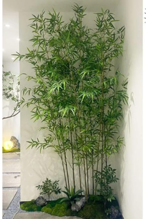 This post contains affiliate links. Fake Bamboo Plant Decor, Diy Faux Tree, Artificial Trees Outdoor, Bamboo Plant Decor, Art Studio Decor, Patio Office, Wall Divider, Plants Wall, Faux Greenery