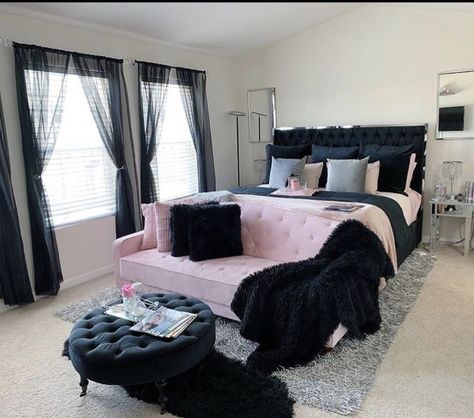 Den Design, Fancy Bedroom, Girl Apartment Decor, Glam Bedroom Decor, Bedroom Tour, Silver Bedroom, Luxury Room Bedroom, Pink Bedroom Decor, Apartment Living Room Design