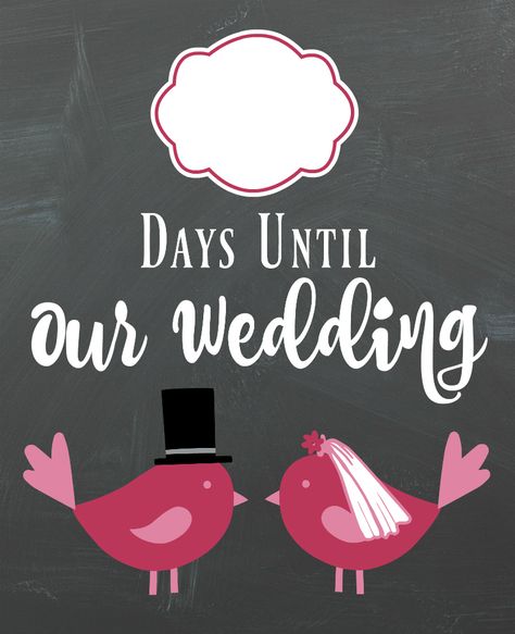 Want a wedding countdown sign? You can get this one FREE from www.abrideonabudget.com! Hang it on your desk, mantle, wall (or wherever you want) and count down to your big day! 7 Days To Go Countdown Wedding, 1 Day To Go Countdown Wedding, Days To Go Countdown Wedding, Wedding Countdown Quotes, Days To Go Countdown, Wedding Countdown Sign, Countdown Wedding, Countdown Quotes, Countdown Sign