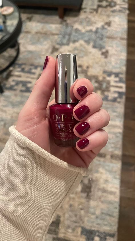 Magala Wine Opi Gel, Wine Red Nail Polish, Fall Nails Opi Gel, Red Opi Colors, Opi Magala Wine, Wine Gel Nails, Opi Gel Polish Colors Fall 2023, Opi Gel Polish Colors Fall, Sangria Nails