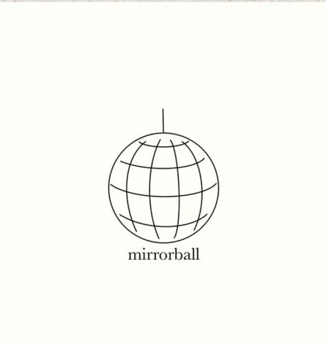 Mirrorball Line Art, Disco Ball Simple Drawing, Mirrorball Embroidery, Tiny Disco Ball Tattoo, Disco Ball Tattoo Simple, Mirror Ball Tattoo, Mirrorball Tattoo, Disco Ball Tattoo, Taylor Swift Tattoo