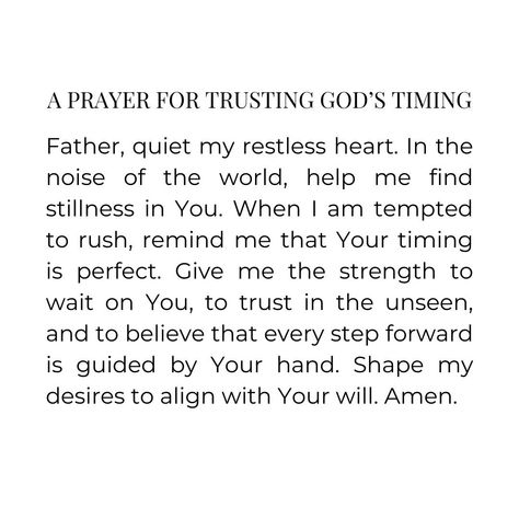 Sometimes, we need the courage to pause, to wait, and to trust God’s hand in the stillness. Scriptures About Trusting God, Prayer For Trust In The Lord, Prayer For Trusting God, Be Closer To God, Trust God's Timing, Jesus Verses, Prayers For Patience, God's Perfect Timing, Trust Gods Timing