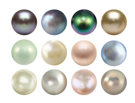 Premium Vector | Realistic different colors pearls set. Free Wallpaper Backgrounds, Oyster Pearl, Pearl Set, Instagram Highlight Icons, Premium Vector, Wallpaper Backgrounds, Vector Art, Different Colors, Color Schemes