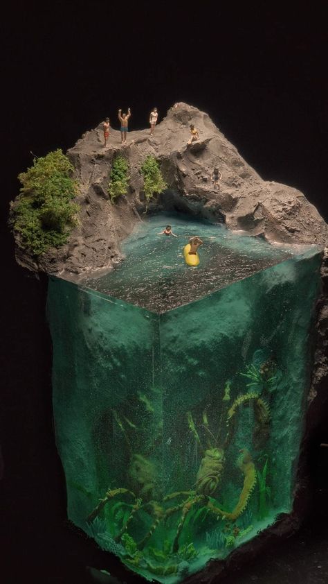 Idle Game, Epoxy Resin Wood, Epoxy Resin Art, Diy Resin Art, Diy Resin Crafts, Miniature Crafts, Mini Things, Miniature Model, Environment Concept Art