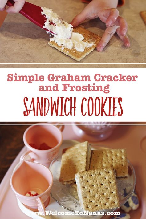 Frosting For Graham Crackers, Frozen Graham Cracker Sandwiches, Graham Cracker Frosting, Cookies For Tea, Crazy Desserts, Tea Party Treats, Graham Cracker Snacks, Graham Cracker Dessert, Best Frosting Recipe